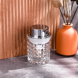 Stylish Glass Soap Dispenser Elaborate For Bathroom And Kitchen Stylish And Versatile Craftsmanship