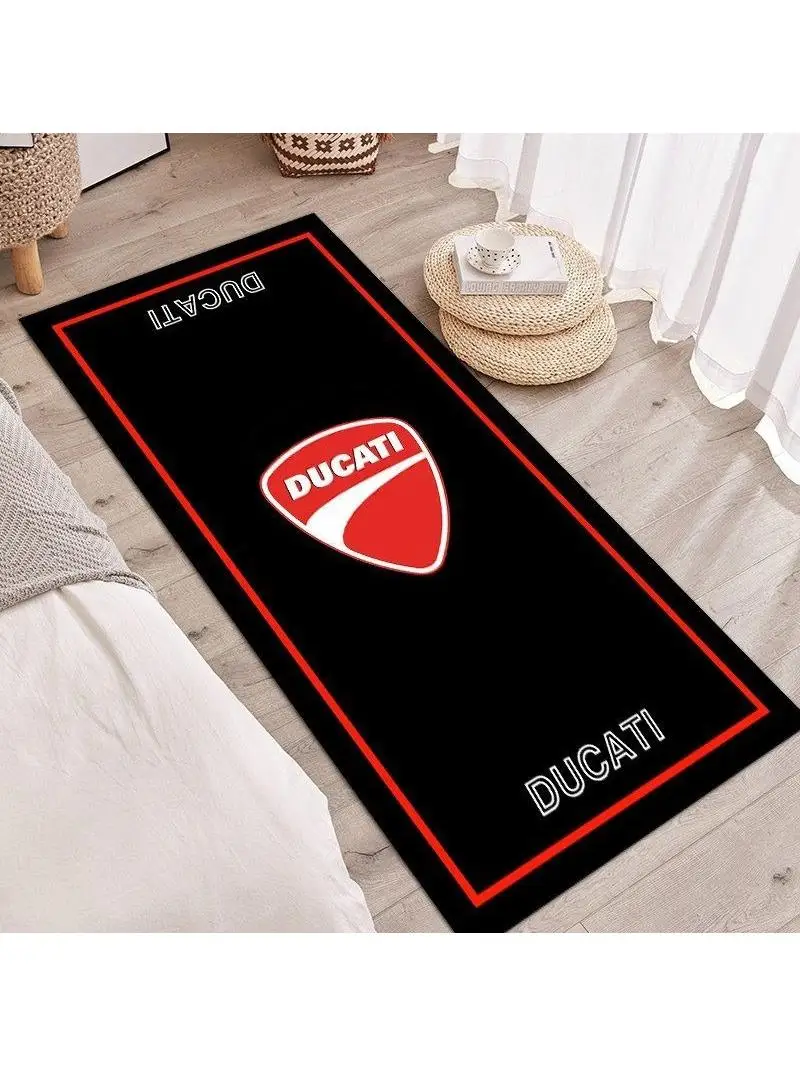 Voor Ducati motorfiets parkeertapijt slaapkamermat racemat displaymat antislip vuilafstotend gemakkelijk te wassen maat kan worden aangepast - afbeelding 2