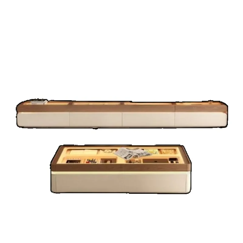 

Beige Storage Drawers Tv Cabinet Light Minimalist Luxury Apartments Tv Cabinet Living Room Fernseherschrank Furniture Home