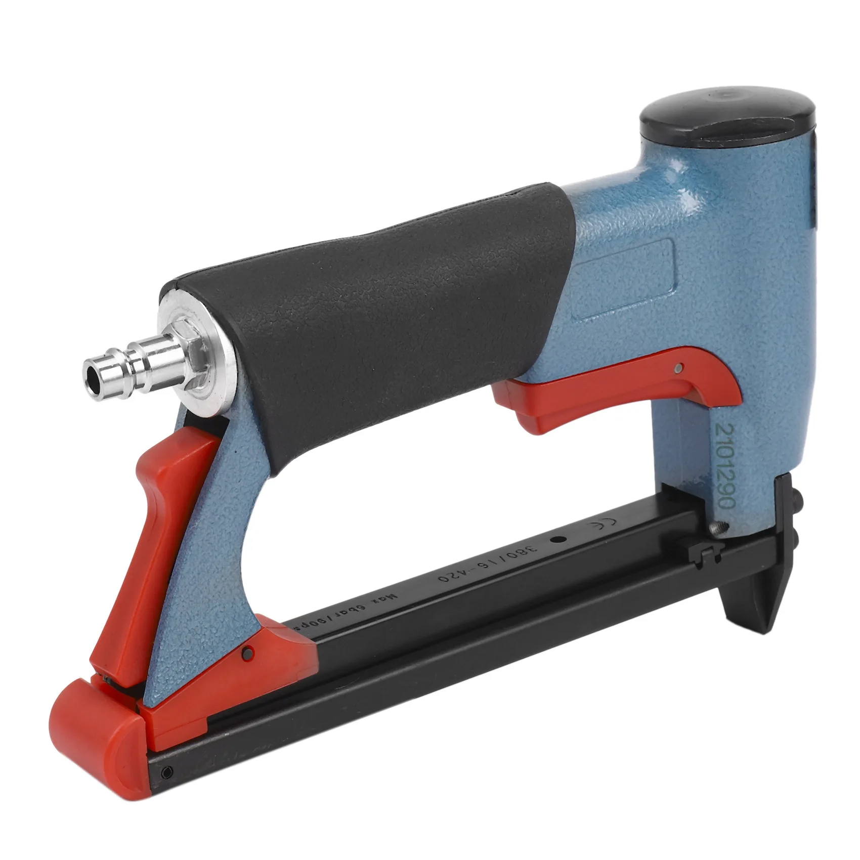 

ABBN-1/2 Inch Pneumatic Air Stapler Nailer Fine Stapler Tool For Furniture Blue Nailer Tool 4-16Mm Woodworking Pneumatic Air Pow