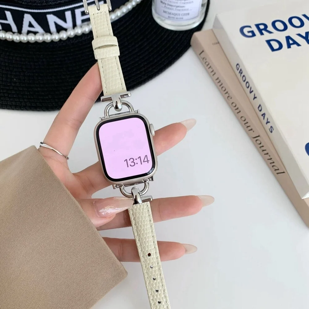 ل سوار ساعة أبل النساء سلسلة الترا 10/9/8/7/6 38 مللي متر 40 مللي متر 41 مللي متر 42 مللي متر 44 مللي متر 45 مللي متر 46 مللي متر حزام حلقة جلدية