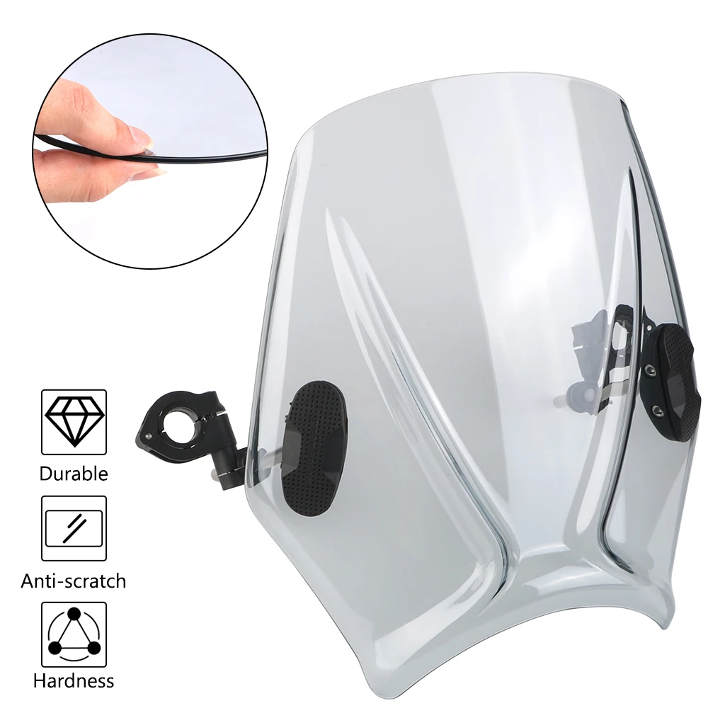 

Universal For HONDA CB650R Kawasaki Dukadi Windshield Spoiler For XSR700 XSR900 For Street Bike Motorcycle Windscreen
