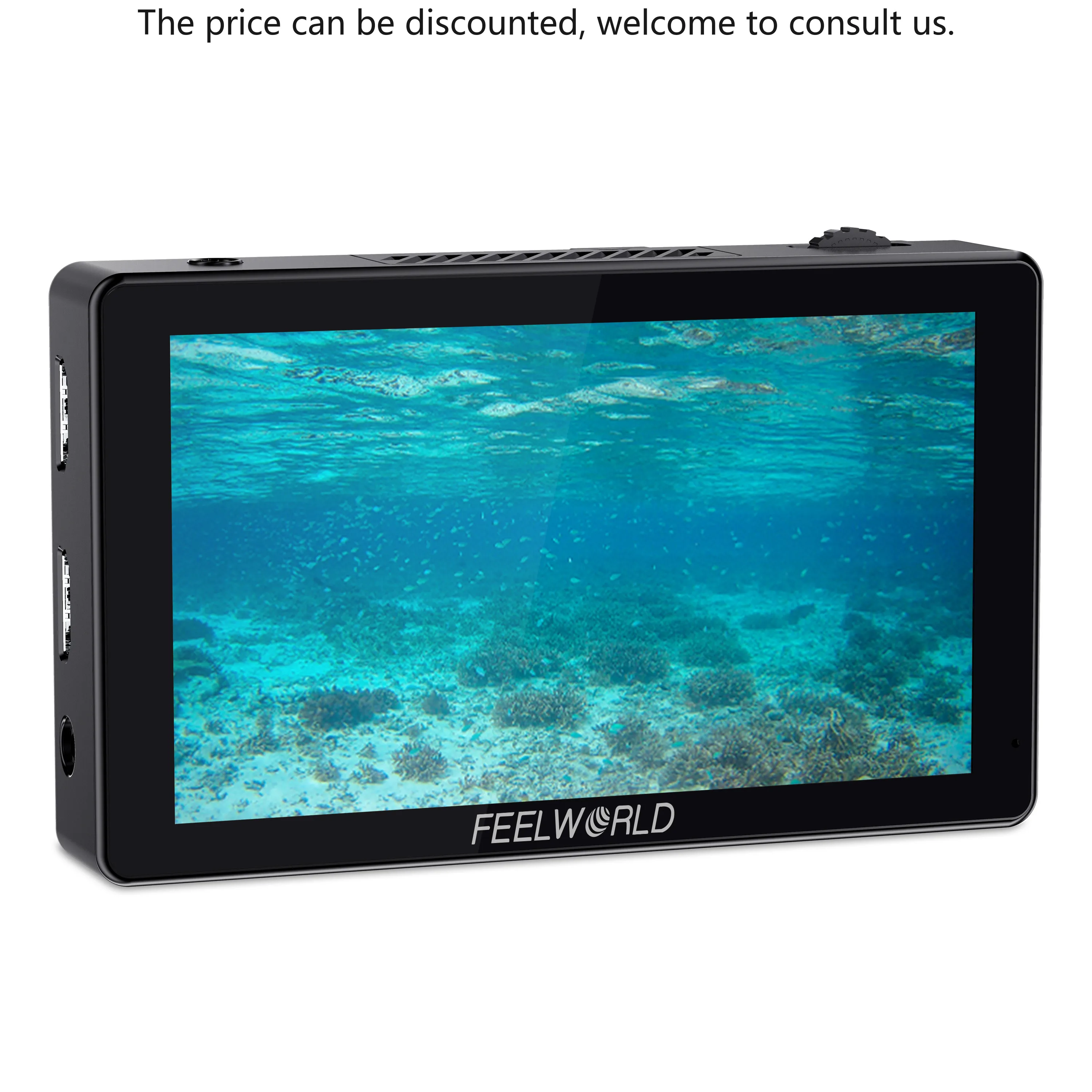 

FEELWORLD LUT5 Outdoor Brightness Camera Field Monitor 5.5" Touch Panel Ultra 3000nit FHD IPS W/4K HDMI Ports Power Kit