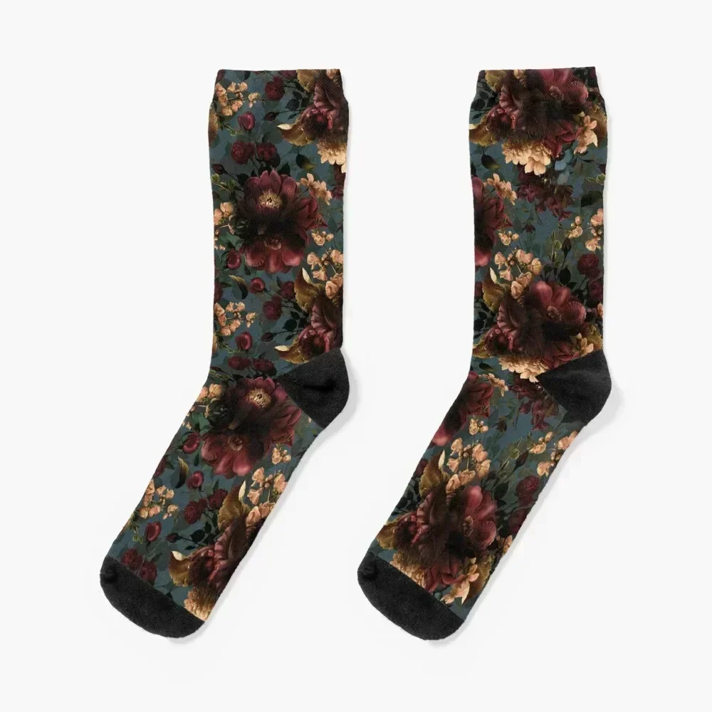 

Moody florals - Mystic Night 10 Socks crazy Sports FASHION Men's Socks Women's