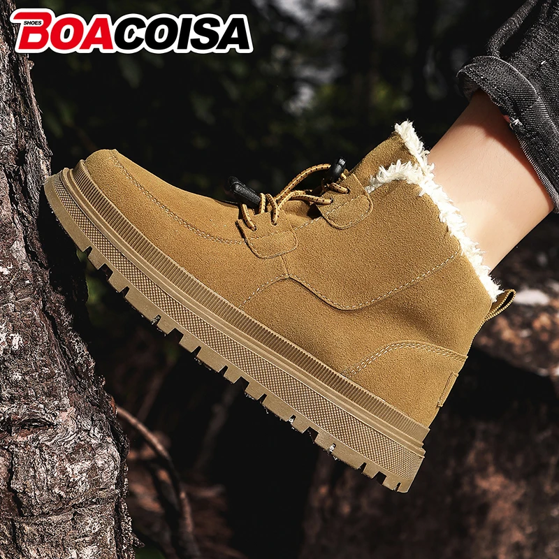 

Winter Children's Snow Boots Shoes For Boys Warm Comfortable Students Cotton Kids Girls Outdoor Thick Versatile Platform Shoe