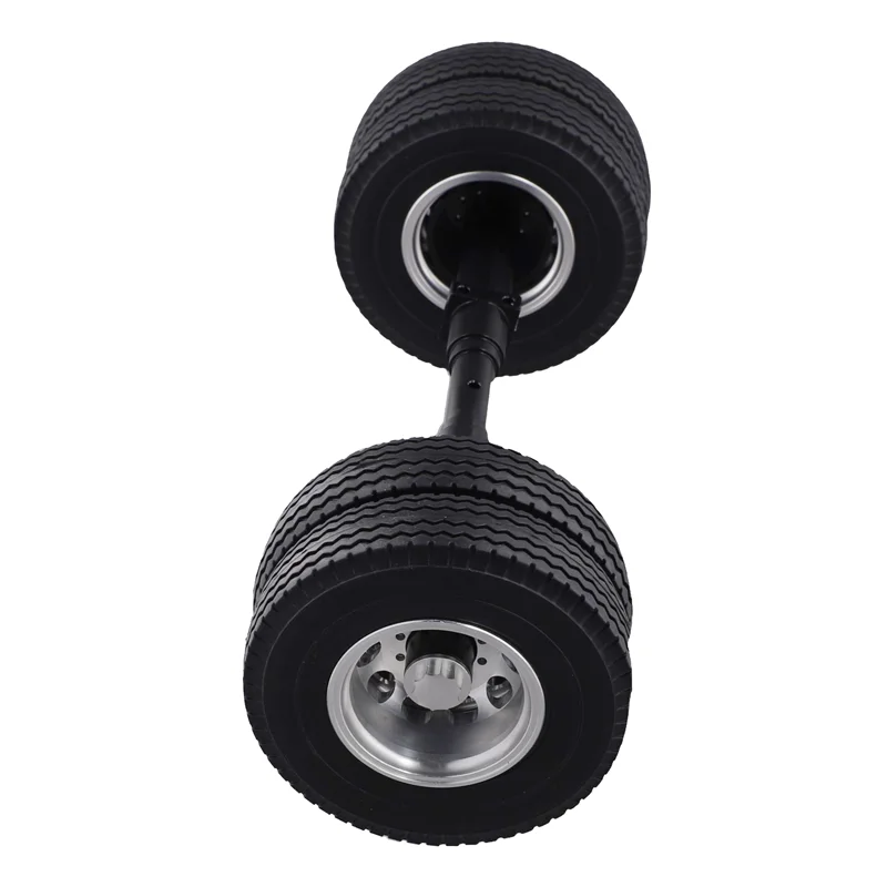 A04F-4 Stück Gummireifen ohne Power-Antriebswelle für 1/14 Tamiya-RC LKW Auto 770S 3363 FH16 MAN Diy Teile