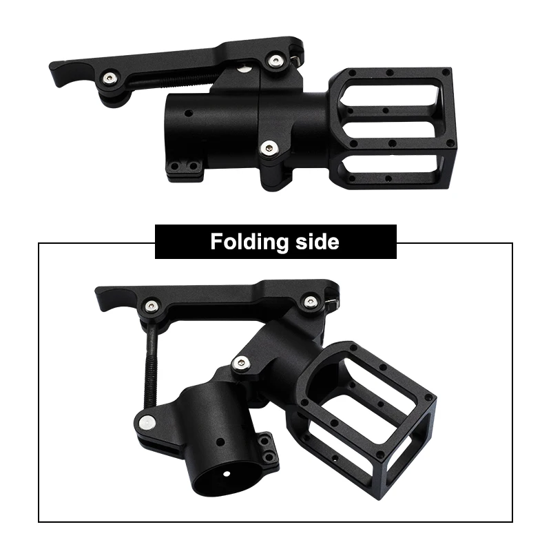 RJXHOBBY 30mm Aluminum Folding Side Arm Clip Heavy-Duty Carbon Tube Clamp Pipe Connector for Agricultural Plant Protection Drone