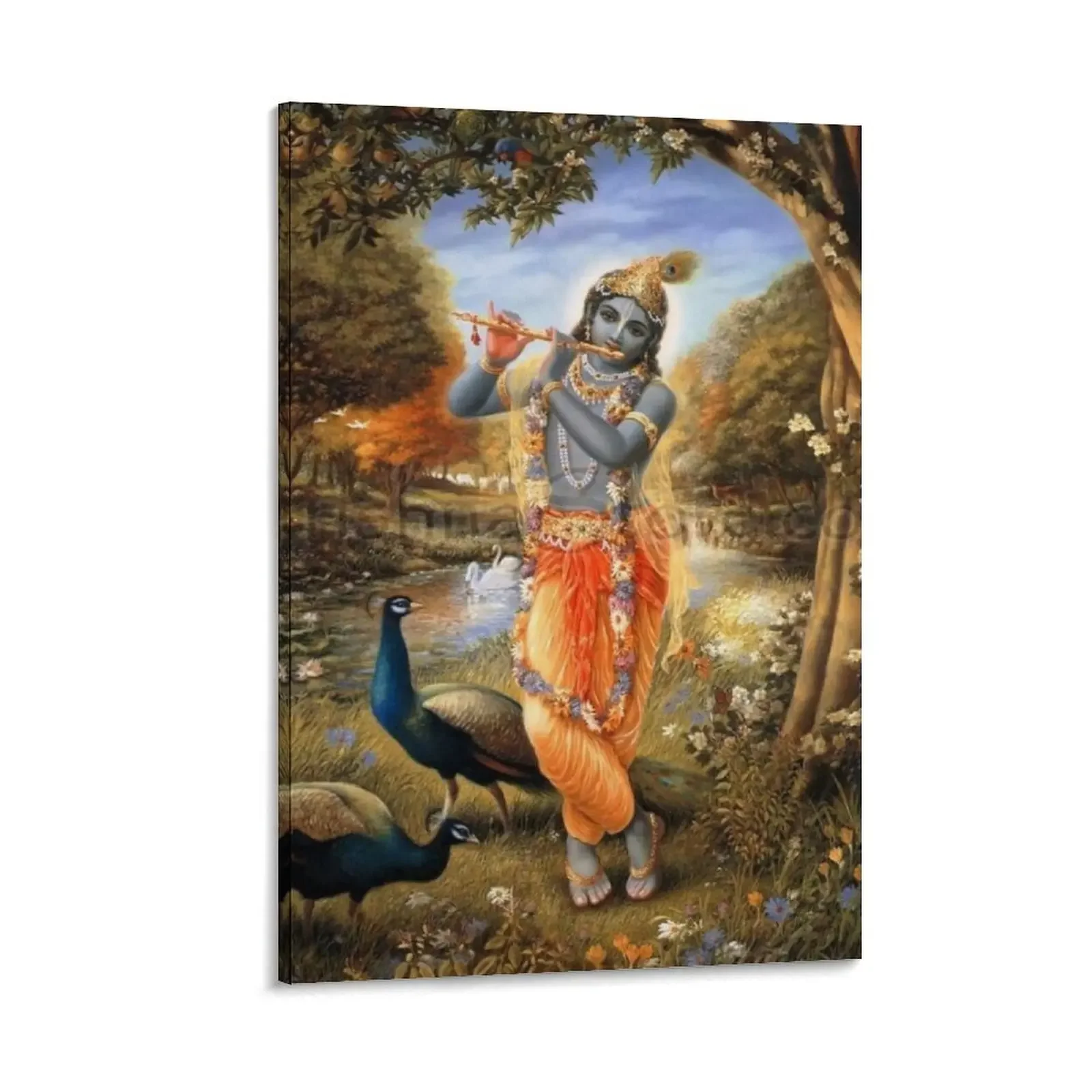 

JAI SHREE KRISHNA Canvas Painting posters home decor