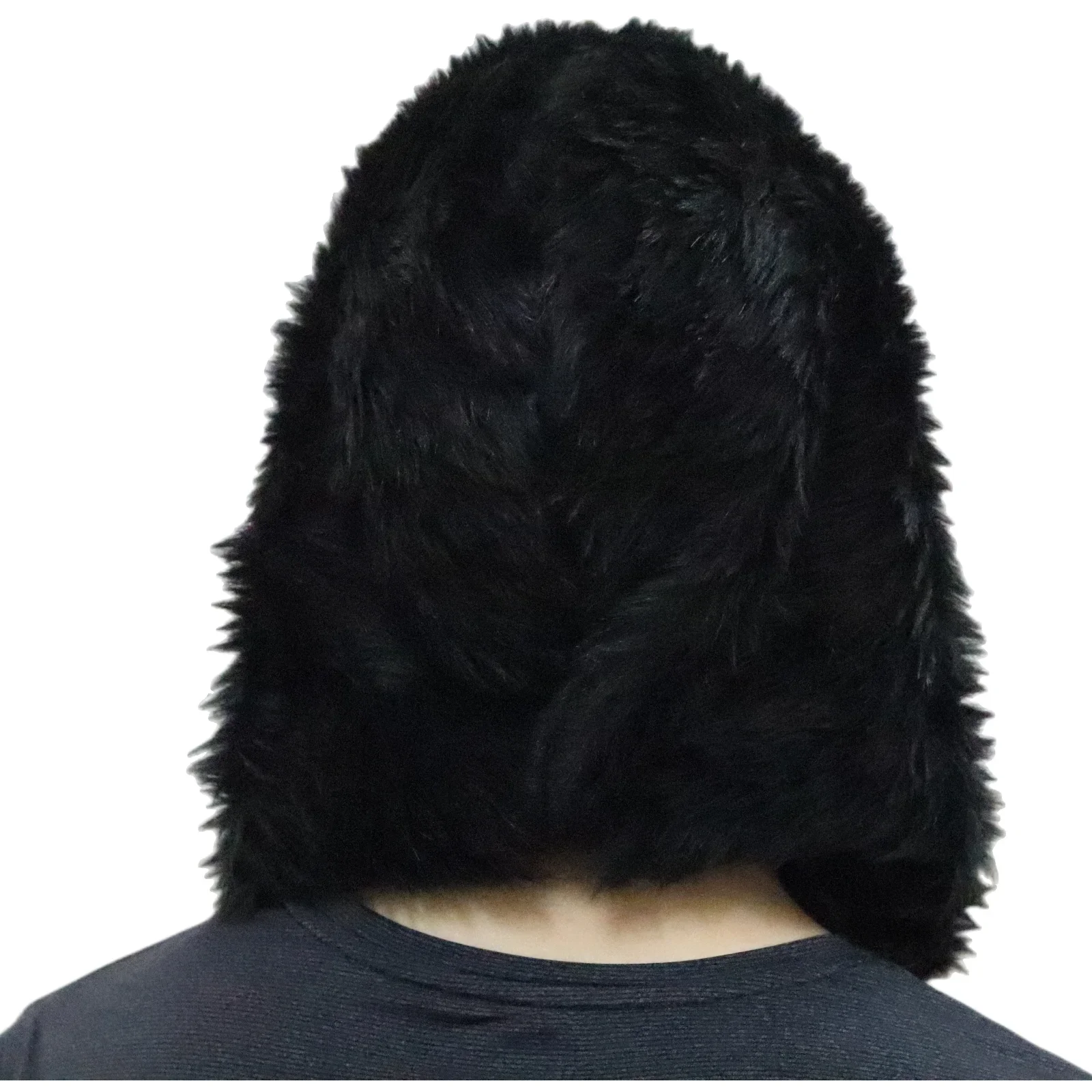 Halloween Mask Gorilla Full Head Mask Latex Black Chimpanzee Lifelike Animal Mask With Hair Cosplay Clothing Head Cover