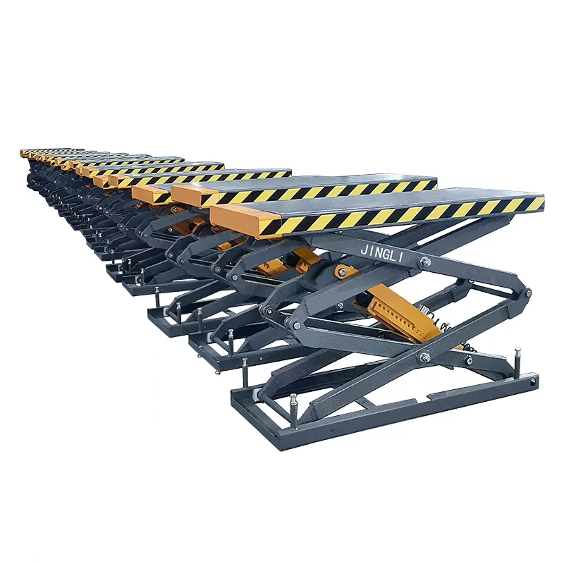 

Factory Sale 3.5T In-Ground Car Lift Double Cylinder Hydraulic Scissor Lift for Car Service