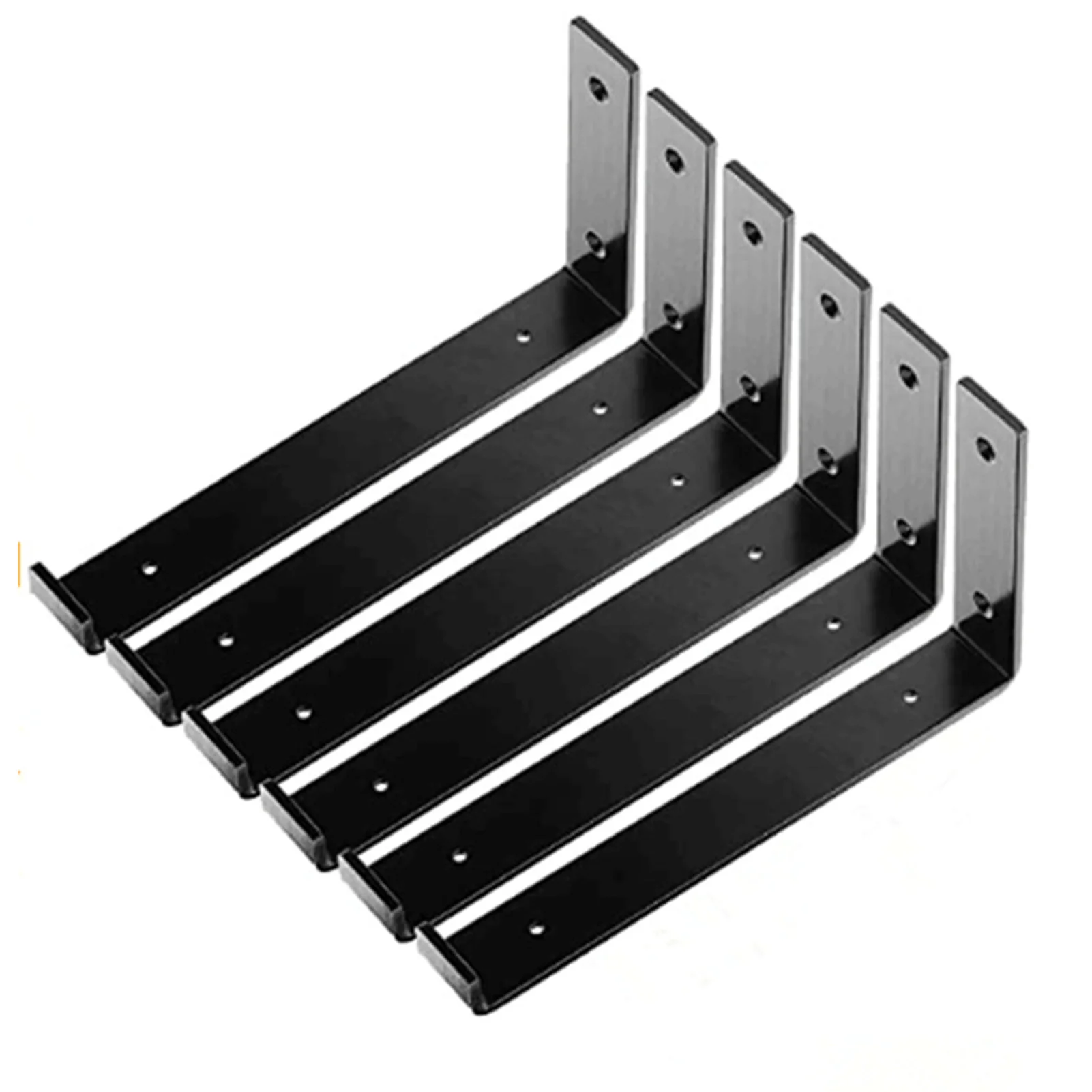 Thick Hidden Industrial L Bracket Premium Solid Steel Wall Shelf Supports Suitable for Bookshelf Shoe Rack