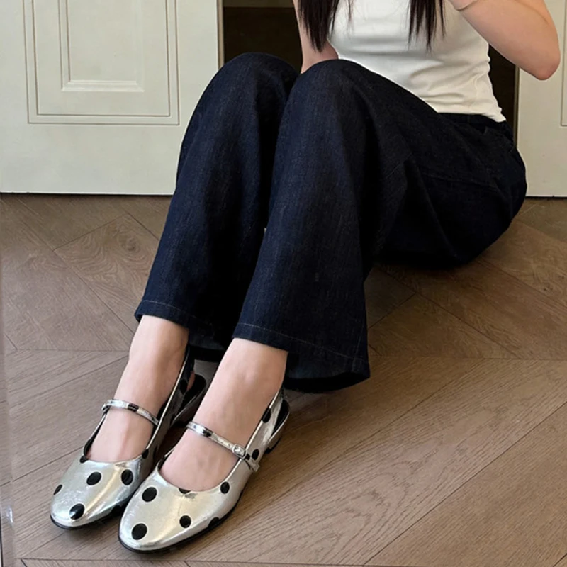 Women's Real Leather Low Heel Sandals – Party Wedding Shoes