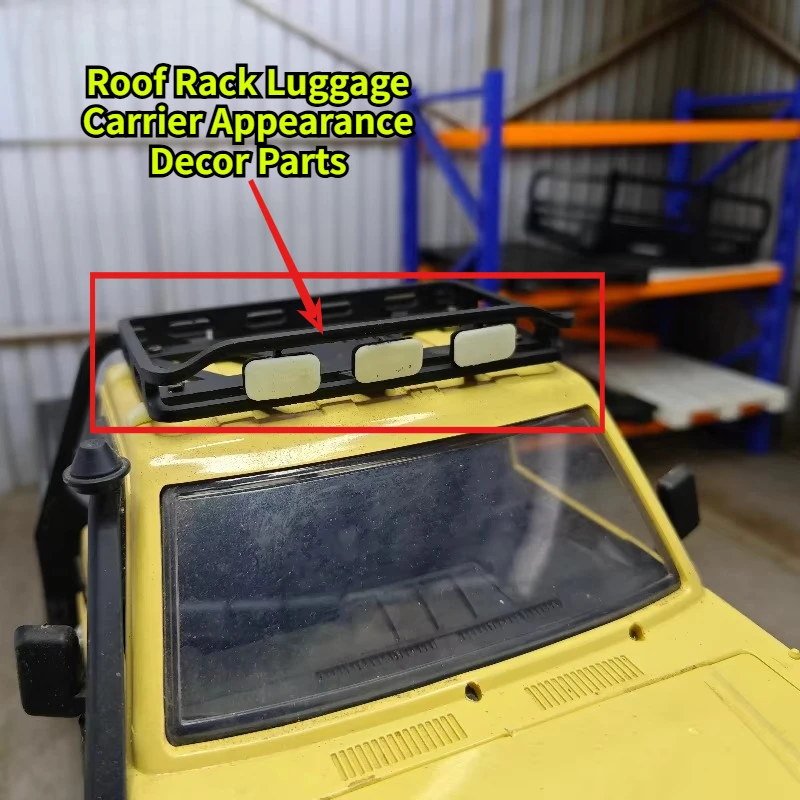 RC Crawler Upgrade Simulation Roof Rack Luggage Carrier Appearance Decor Parts For MN82 1/12 RC Offroad Modification Accessories