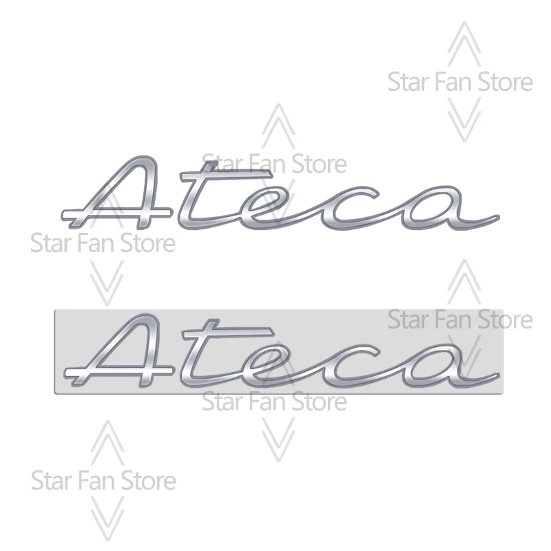 Metal Logo For Ateca New Badge SEAT 3D Stickers Fender Emblem Decal Auto Accessories Letter Lettering Decoration Car Styling