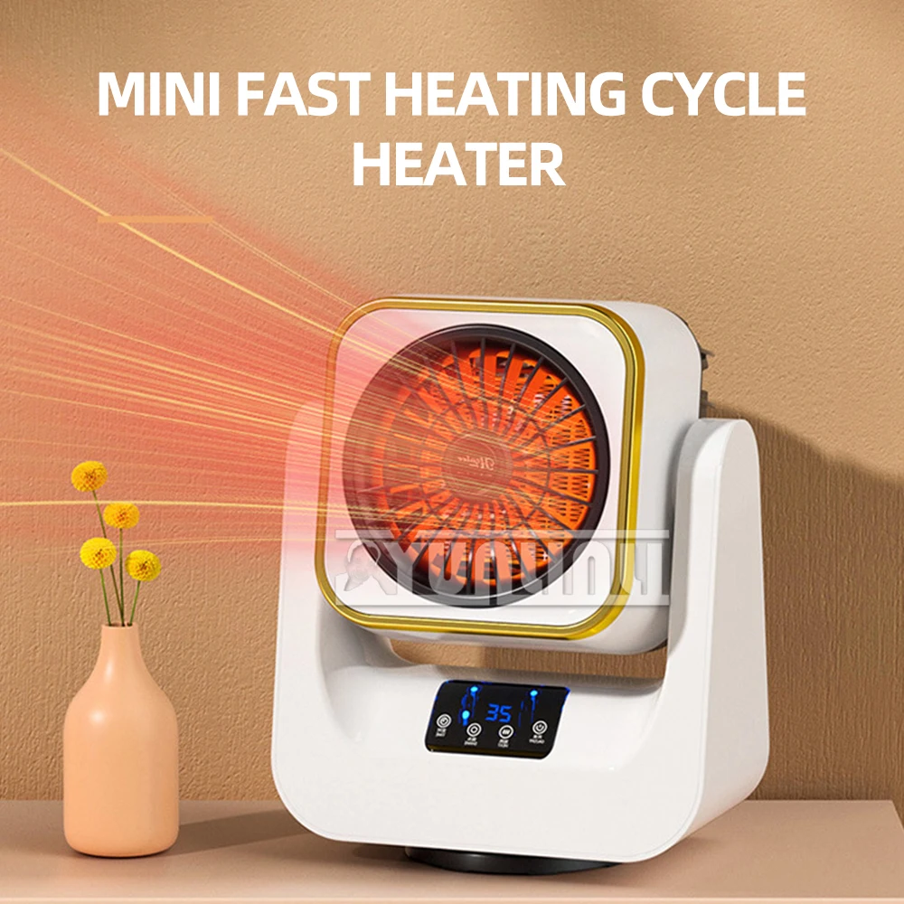 침실 가정용 소형 다기능 난방 팬용 900W 휴대용 전기 히터 팬