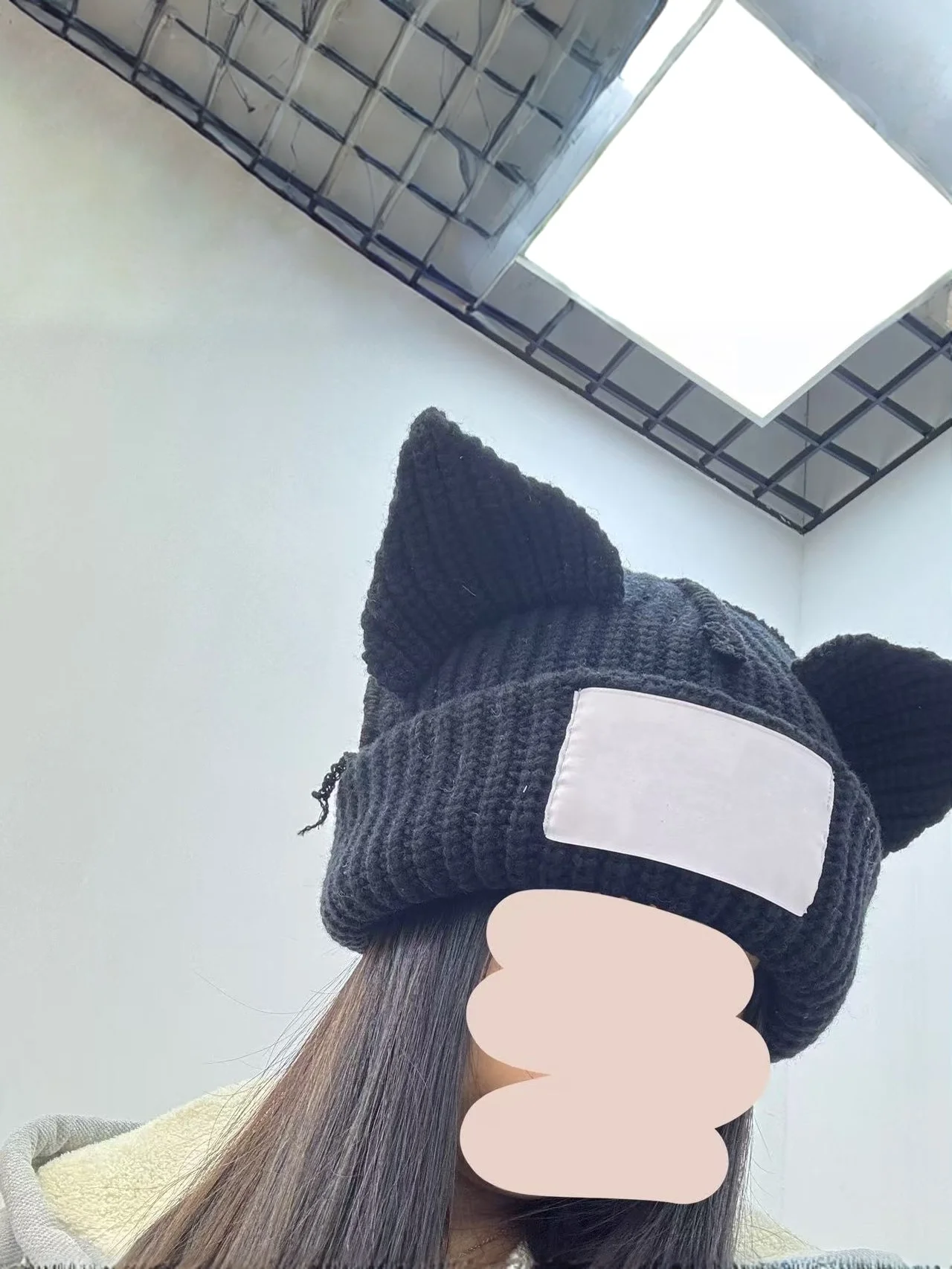 chapeau-tricote-a-oreilles-de-lapin-pour-enfants-chaud-et-decontracte-en-nylon-non-pliable-mi-fin-pour-l'automne-et-l'hiver