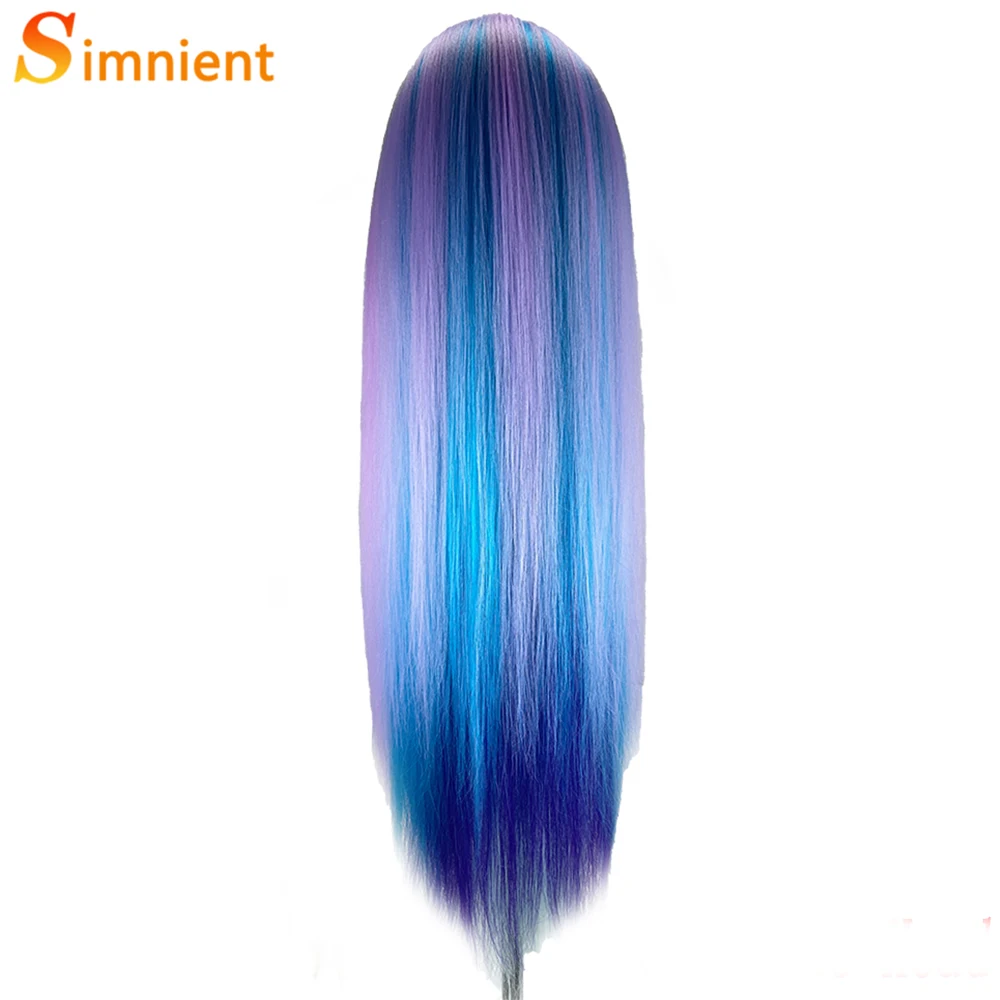 Hairdressing Hairdresser Styling Tool 70cm Straight Hair Training Mannequins Head For Makeup Hair braiding Practice Salon Head