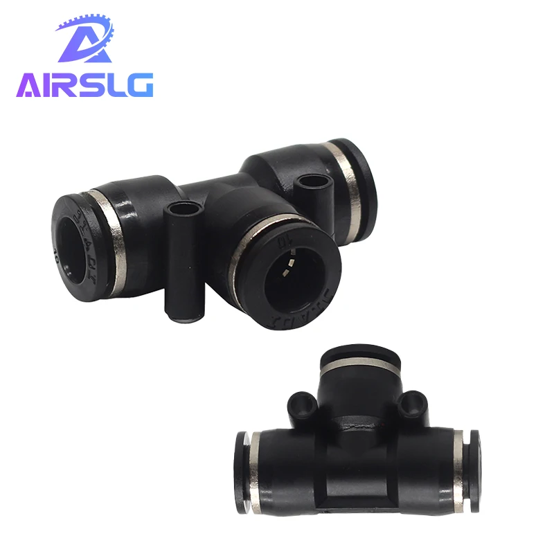 

One touch fitting PE Union tee PY union “Y” 3 Way Port Air Pneumatic 4 6mm 8 10 12 16mm OD Hose Tube Quick Push in Pipe Fitting