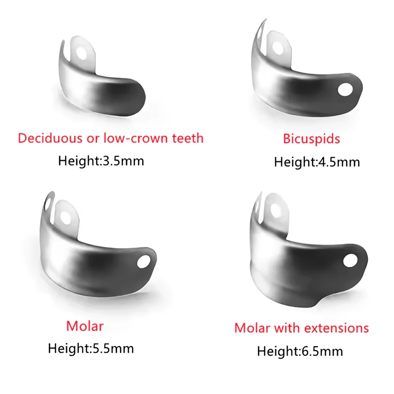 Dental Matrix Bands M4 2.0 Metal Matrices with PTFE Coat Sectional Contoured Matrix System NiTi Clamping Ring Dentist Tools