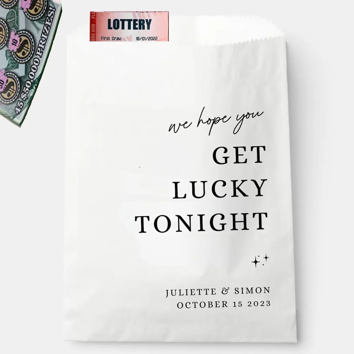 Lottery Wedding Favor Bags Lotto Ticket Wedding Favors Get Lucky Tonight Lottery Bags Wedding Scratch Off Party Scratcher Lotto