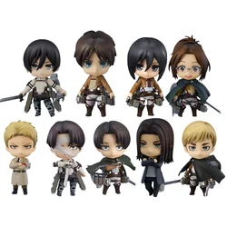 Attack On Titan Animation Comics Peripheral Toys Eren Jaeger Levi Mikasa Anime Action Movable Model Nendoroid Figures Collection