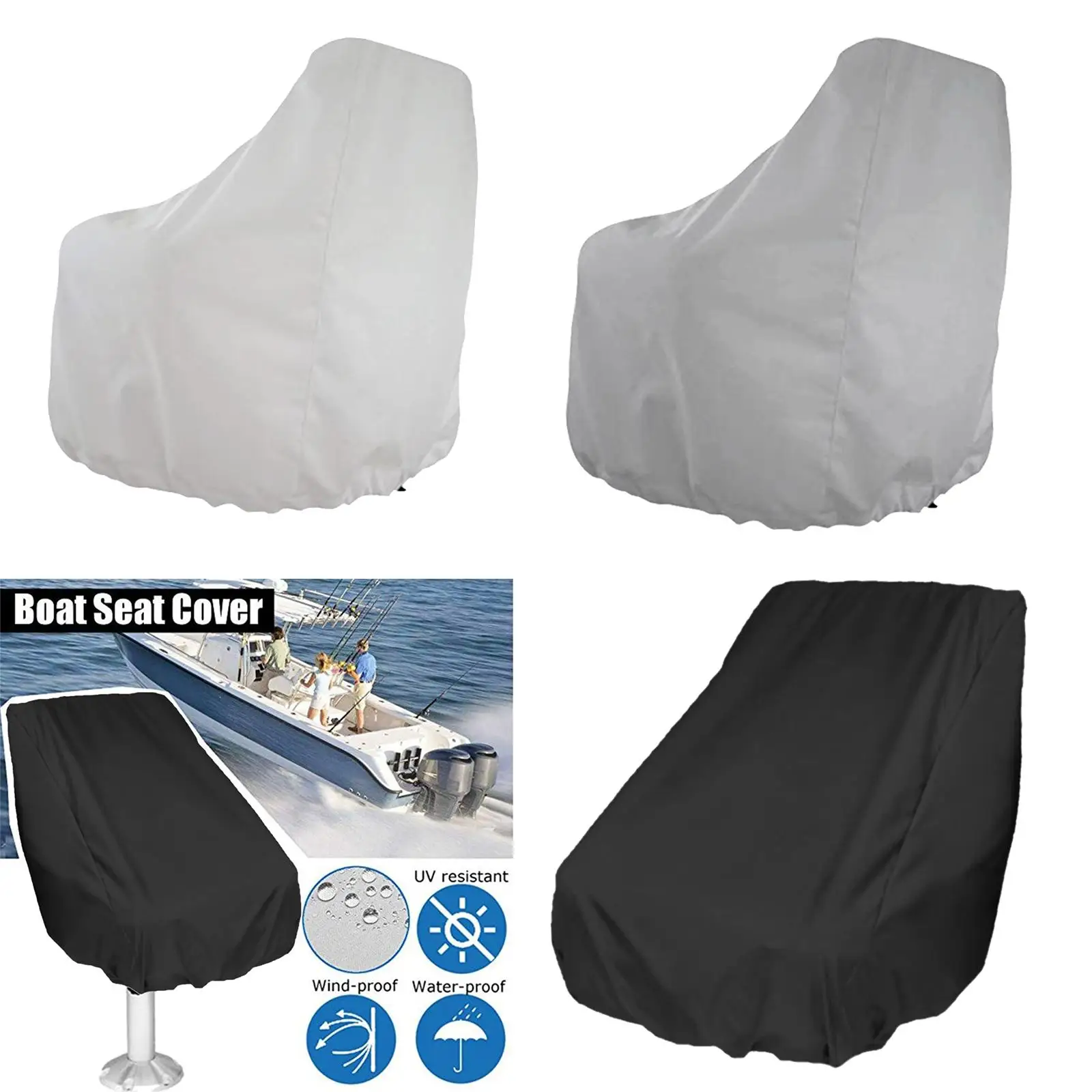 Multicolor Yacht Seat Cover Helm Helmsman Ocean Suitable for 65×65×120 210D