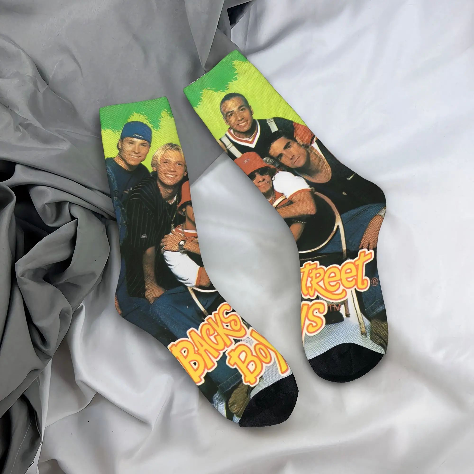 Bsb backstreet meninos banda meias modernas inverno antiderrapante adultos homens meias quentes padrão macio esportes ao ar livre meias