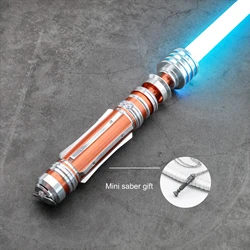 TXQ Leia 1 inch Lichtgevende Speelgoed Lightsaber 16sound Smooth Swing Combat Skywalke Gift JEDI Sword Metal Force Glow Proffie SNV4