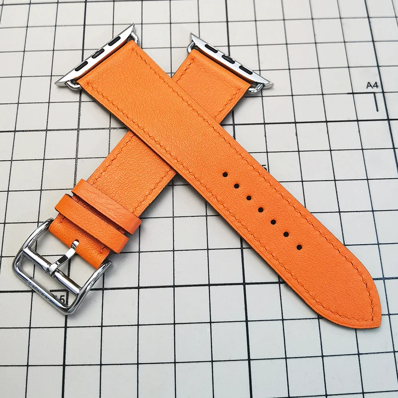 Leather Correa For Apple Watch Band 46mm 44mm 45mm 38mm 40mm 41mm 42mm Bracelet With Logo Strap For iWatch Ultra 1 2 SE 6 7 8 9