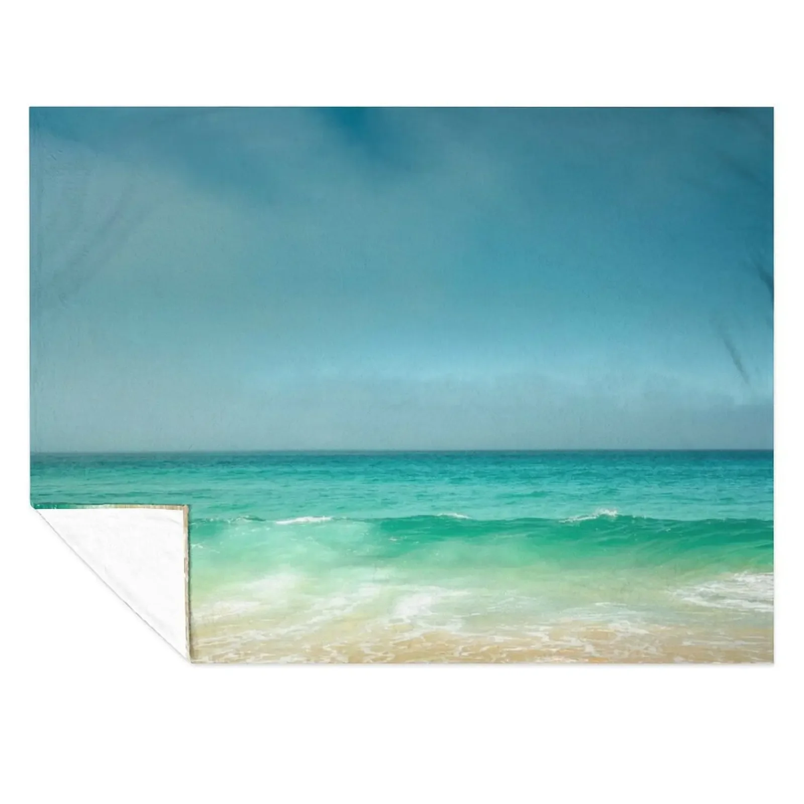 

Beautiful blue ocean Throw Blanket anime Thermal Blankets For Sofas Custom Blankets