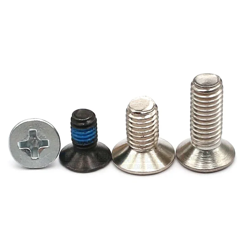 

100Pcs M3 L=3/4/4.5/4.8/5mm Cross Phillips Non Standard Thin Flat Countersunk Head Machine Screw Nickel/Zinc Plated Steel Bolts