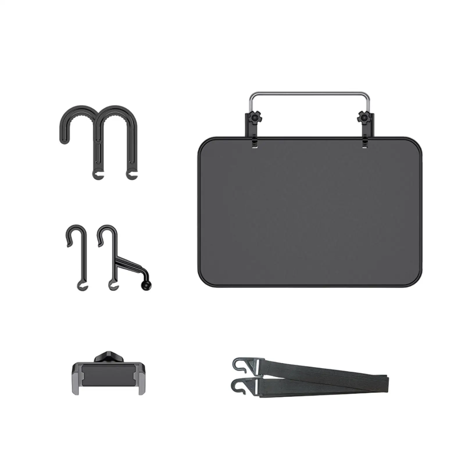 صينية مسند الرأس للمقعد الخلفي سهلة التركيب، صينية تناول الطعام متعددة الاستخدامات لكتب الطعام والشرب وأي عجلة قيادة نموذجية للسيارة