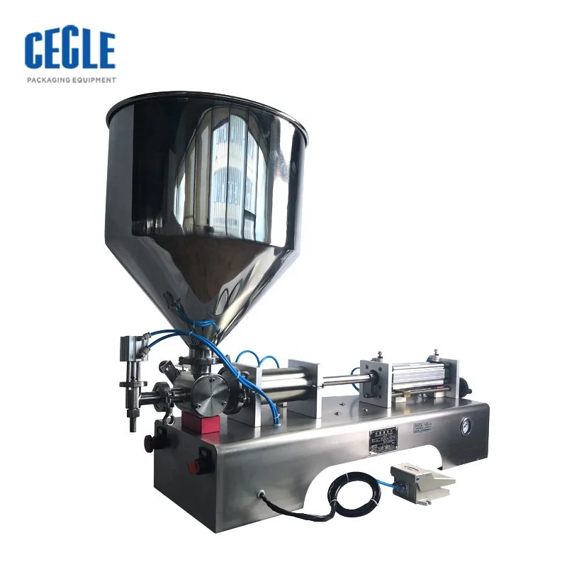 Semi Automatic Pastry Cream Filling Machine/liquid Piston Filler For Sale