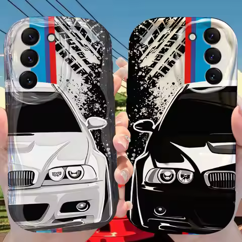 Sport Cars Wave Case for Samsung Galaxy S25 S24 S23 S22 S21 Ultra Plus S20 FE A73 A72 A71 A56 A55 A54 5G A52 A52S A51 4G Cover