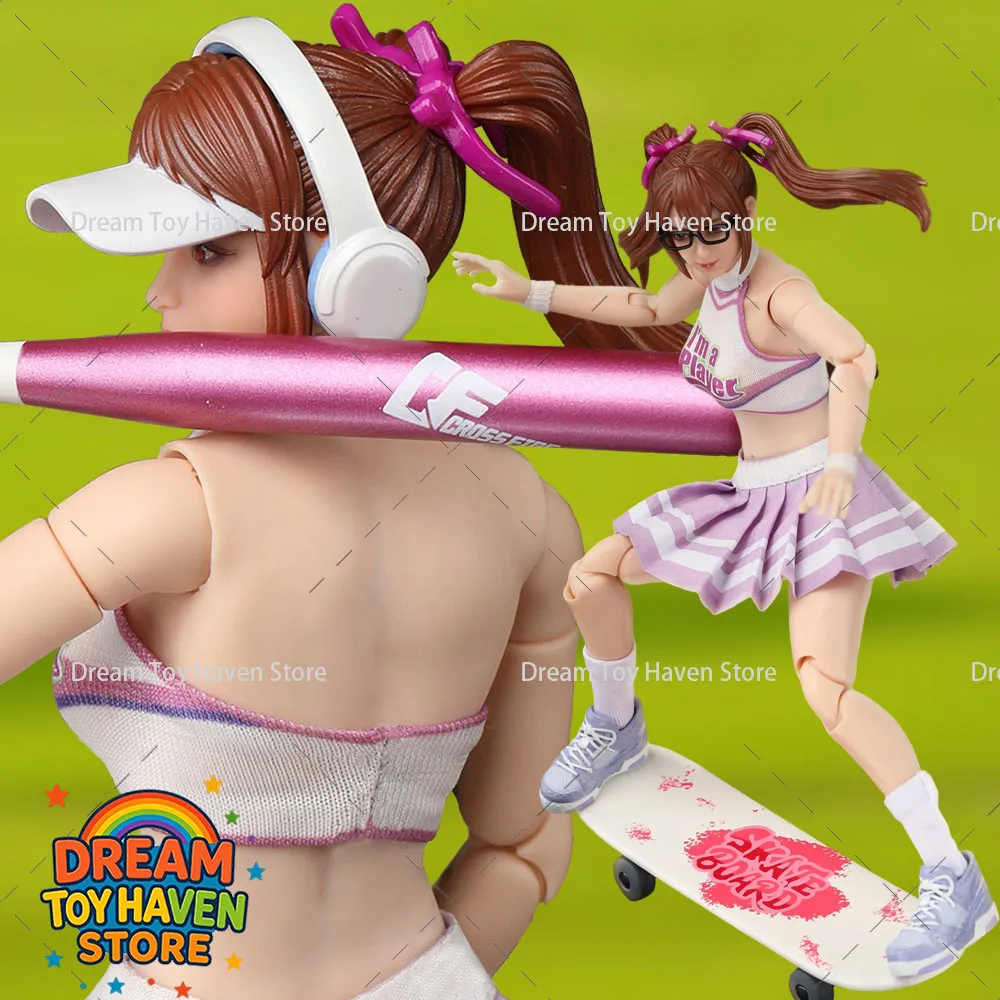 

CFTOYS CRAZY LT005 1/12 Scale Female Soldier Yoyo Happy Confident Sports Girl L Full Set 6Inch Action Figure Model Toys