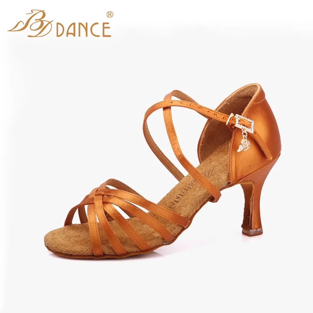 BD Dance Shoes Women's Latin Dance Shoes Elegant Party Sandals Sports Sneakers High Heels for Girls Dancing Diamonds bd216 Trend