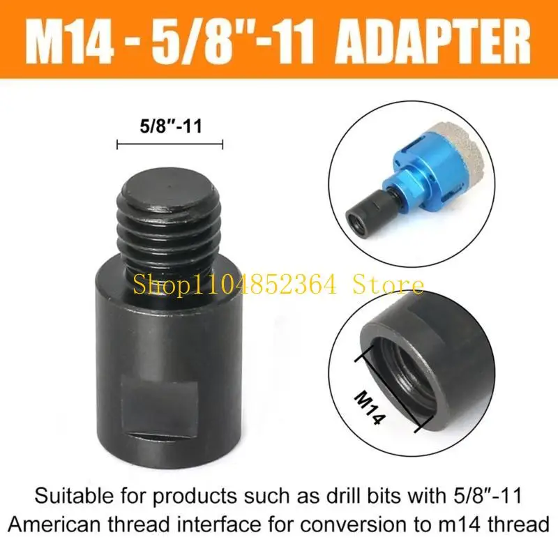 

652F 4 шт. насадки для угловой шлифовальной машины Преобразуйте внутреннюю резьбу 5/8-11 в наружную резьбу M14, аксессуар для