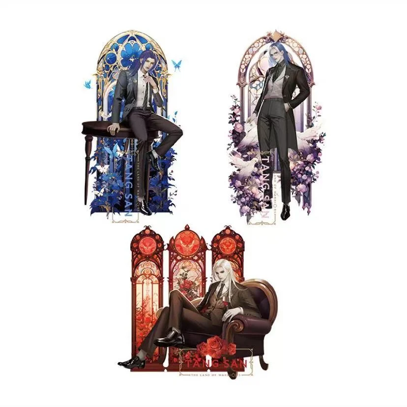 الرسمية أنيمي أرض المحاربين تانغ سان عيد ميلاد سلسلة تذكارية الاكريليك حامل سطح المكتب زخرفة الأصلي الاطفال هدية TX