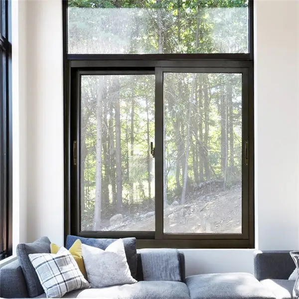 

Thermal Break System Finished Surface Aluminum Awning Window Matte Polishing Anodizing Aluminum Frame Thick Glass Sliding Window