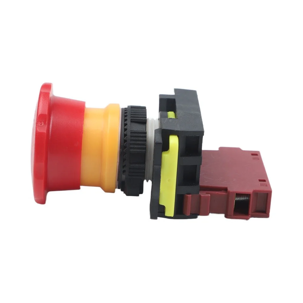 LA36M Stop Push Button Switch Compatible with LA38 Series Replacement Modular 22mm Mounting for Machine Tool Equipment