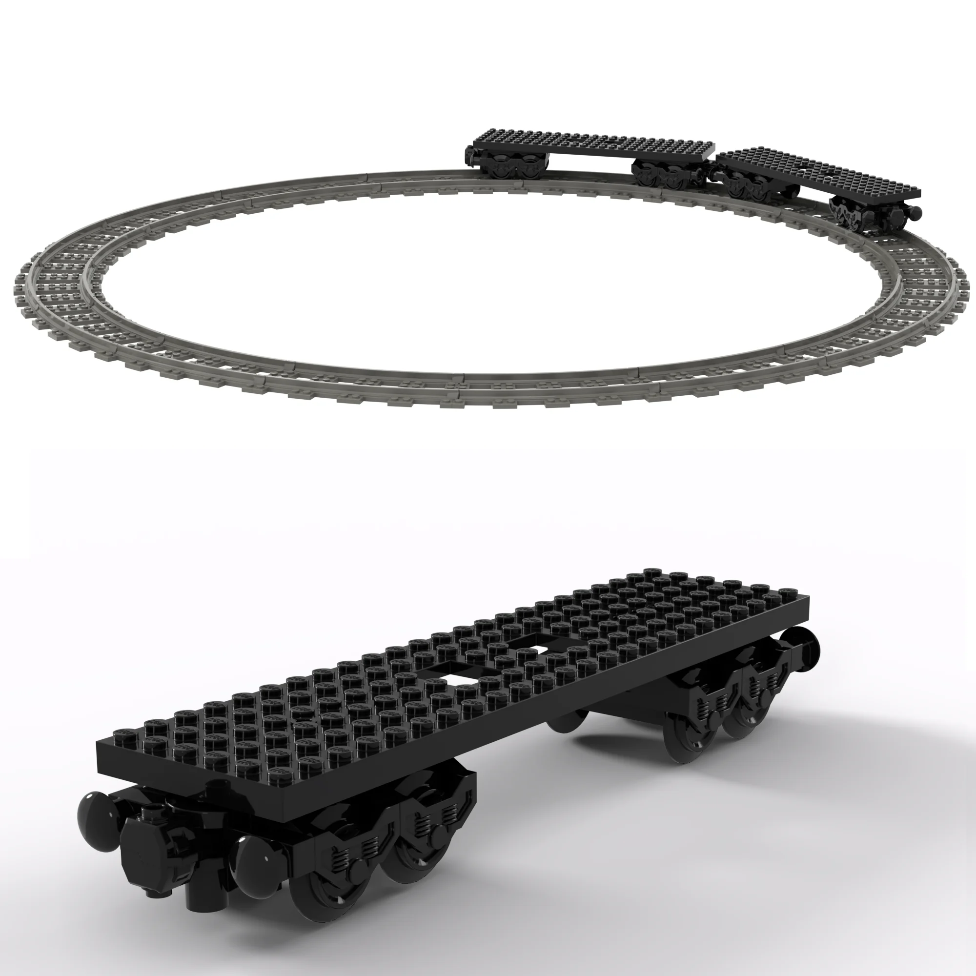 모크 기차 트랙 모터 테크니컬 블록 파워 펑션 부품 리모컨 + AAA 배터리 박스 세트 PF 브릭 DIY 장난감 액세서리