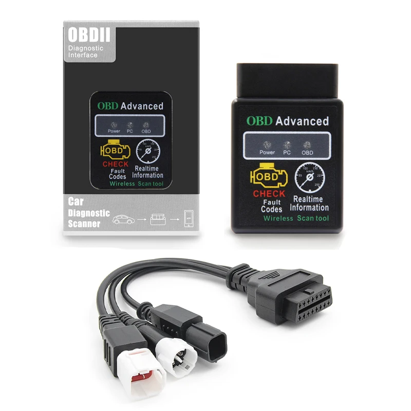 ELM327 V1.5 & Motorrad OBD2 Kabel Für Yamaha Für HONDA Für Ducati Für Kawasaki Für Suzuki EFI Motorrad Fehler diagnose Werkzeug – Detail 5