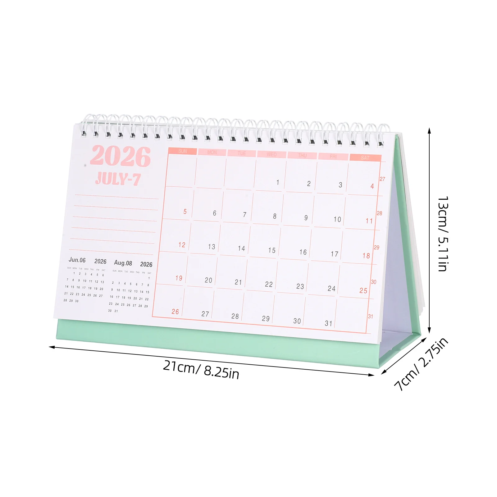 2026 Table Calendar Modern Minimalist Standing Desk Organizer Thick Paper Academic Yearly Planning Daily Schedules