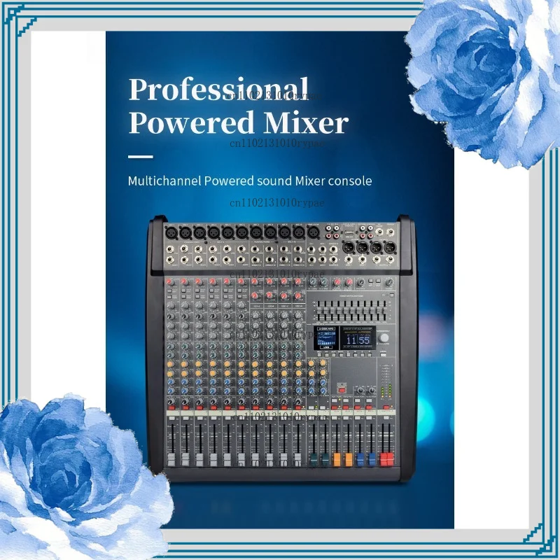 High-power Outdoor Bluetooth Speaker for Stage Performances & Karaoke, Integrated Professional Mixer with Power Amplifier