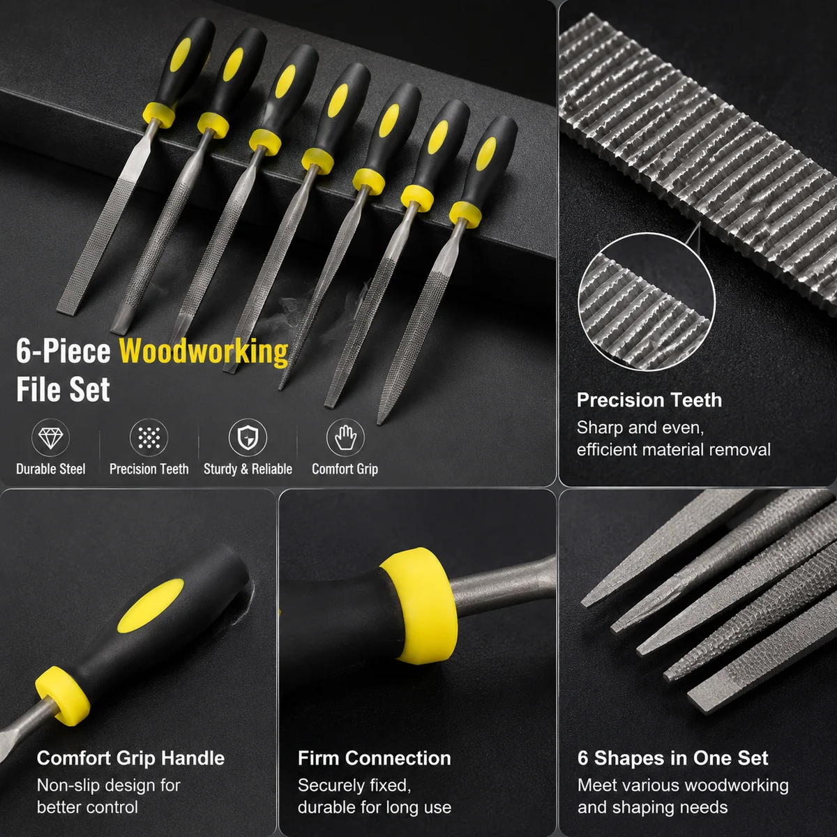 6pcs Woodworking File Set High - огляд і ціна Woodworking Files And Rasps