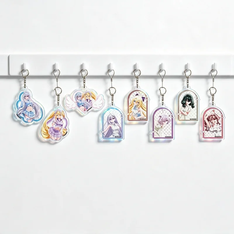 Anime Playing Death Games to Put Food on the Table Yuki Acrylic Pendant Keychains Bag Decorations Festivals Gifts