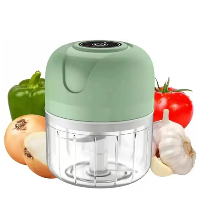 

250ML Mini Electric Garlic Crusher Food Processor USB Charging Vegetable Chopper Portable Kitchen Food Chopper Home Appliance