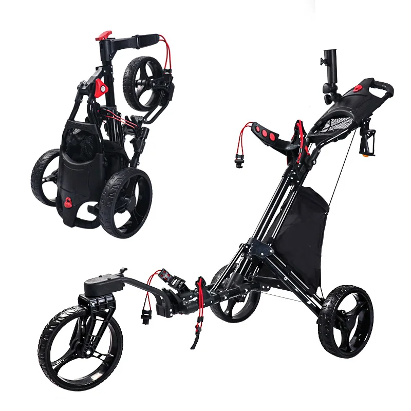 Hot Selling Golf Cart Four Wheels Golf Trolley Golf Wheel Foldable Three Wheels