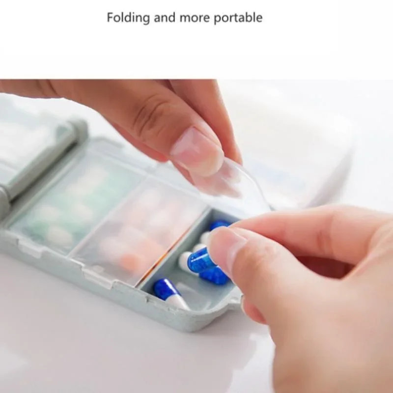 1Pcs Portable Mini Pill Box Medical Kits Vitamin Pills Box Storage Box Pill Container Health Travel Supplies pill box pill case