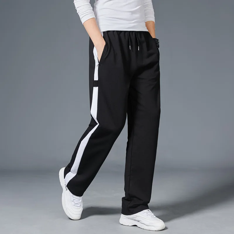 

Men Loose Sport Running Stripe Sweatpants Fitness Training Pants Mens Straight Trousers Tracksuit Jogging Sportswear